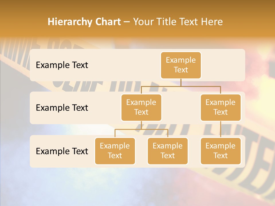 Tape Boundary Patrol Car PowerPoint Template