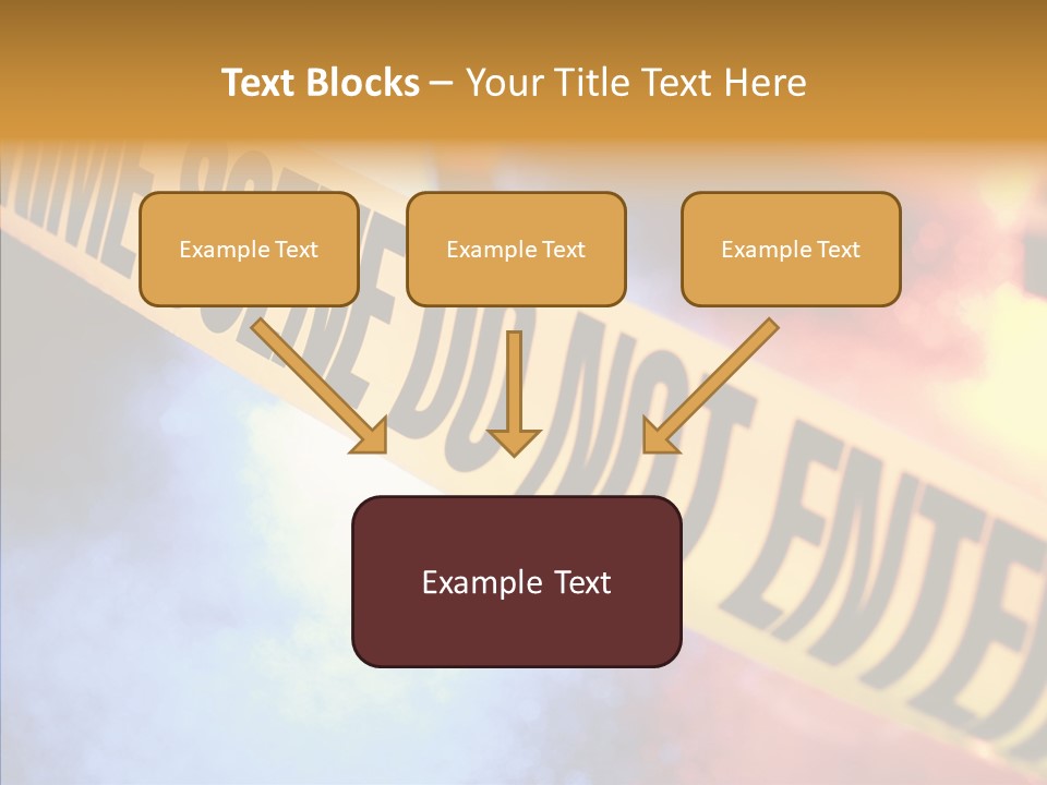 Tape Boundary Patrol Car PowerPoint Template