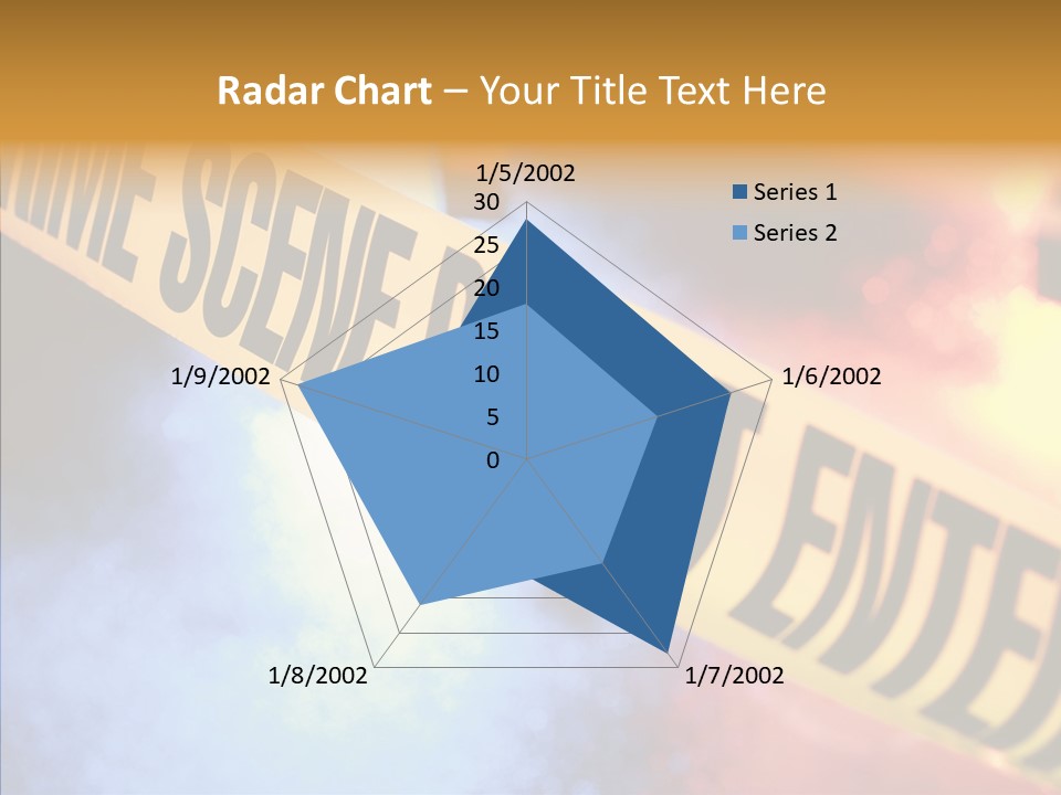 Tape Boundary Patrol Car PowerPoint Template
