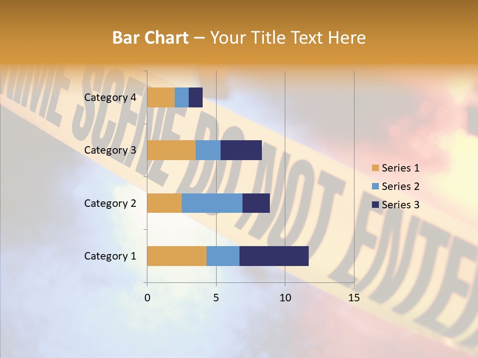 Tape Boundary Patrol Car PowerPoint Template
