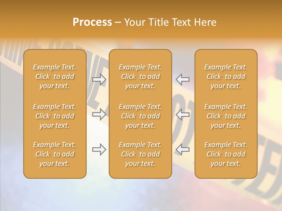 Tape Boundary Patrol Car PowerPoint Template
