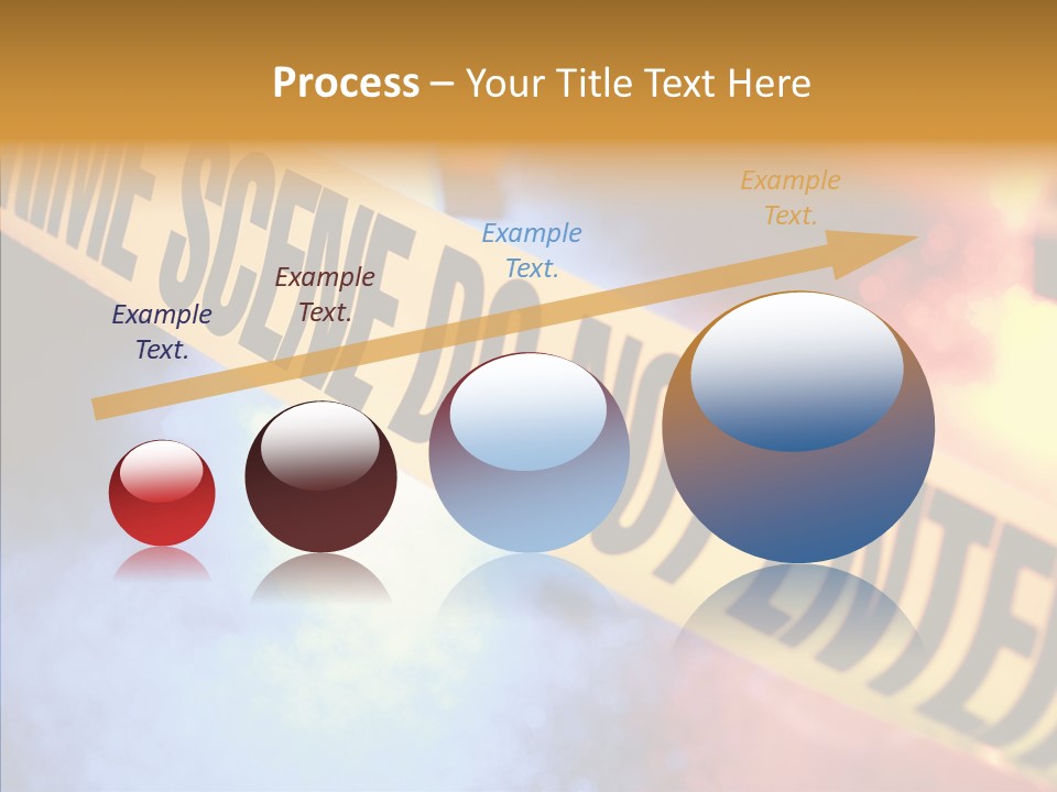 Tape Boundary Patrol Car PowerPoint Template