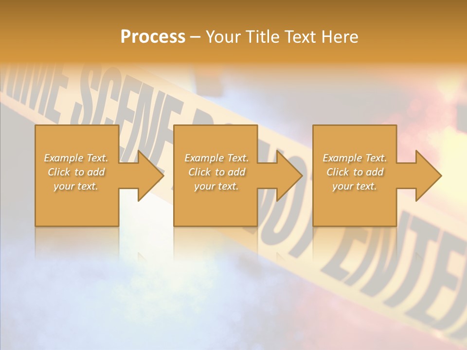 Tape Boundary Patrol Car PowerPoint Template