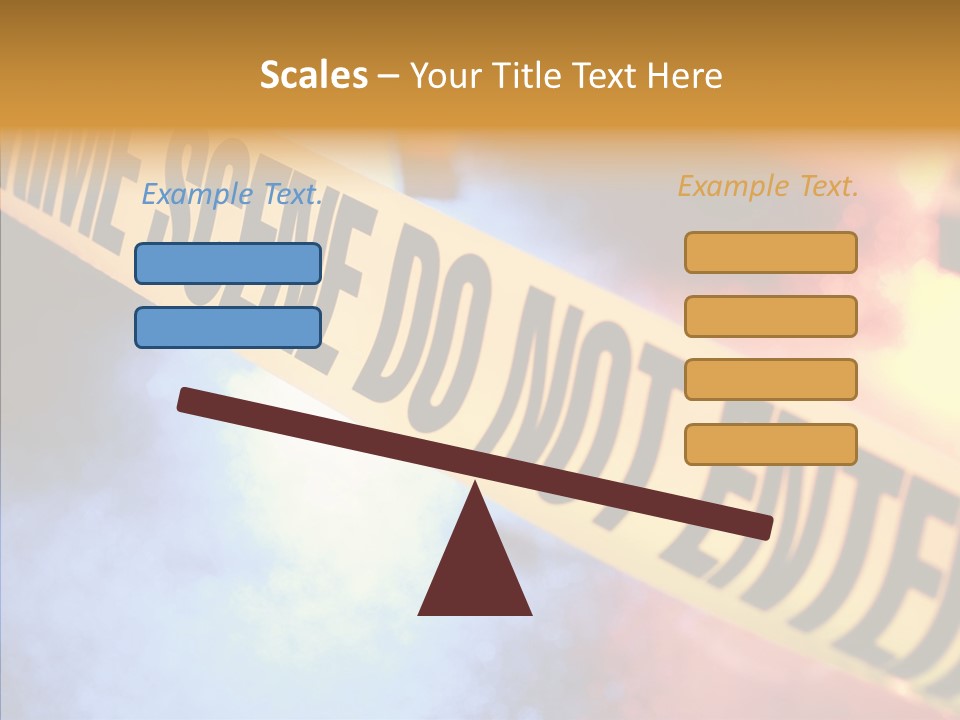 Tape Boundary Patrol Car PowerPoint Template