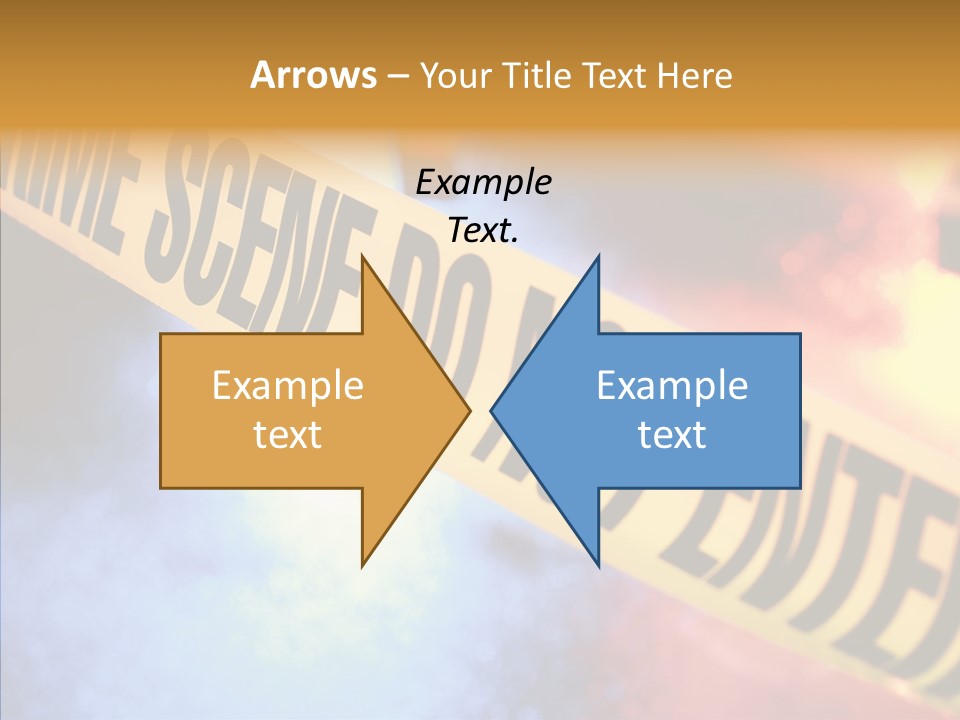 Tape Boundary Patrol Car PowerPoint Template