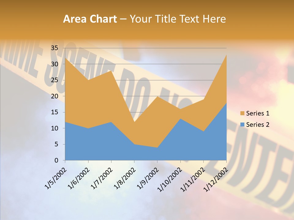 Tape Boundary Patrol Car PowerPoint Template