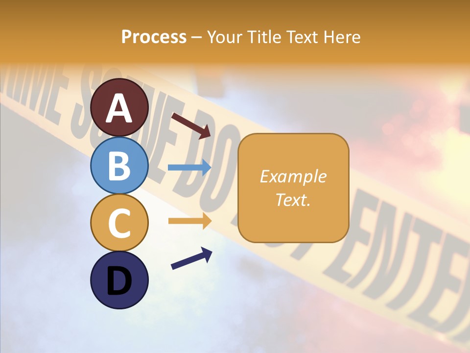 Tape Boundary Patrol Car PowerPoint Template