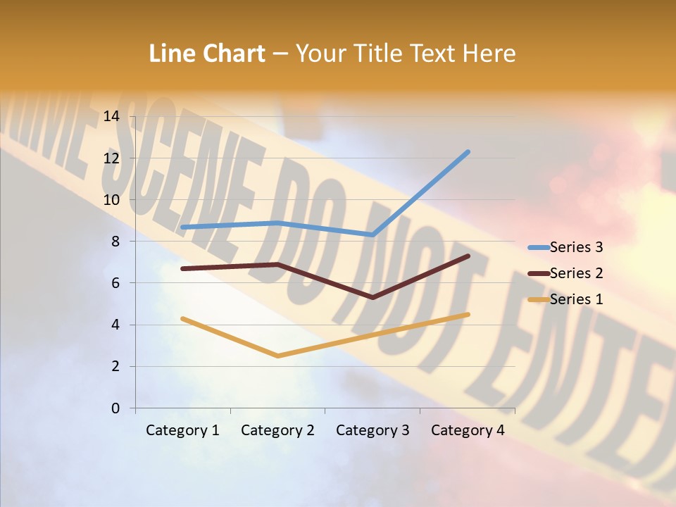Tape Boundary Patrol Car PowerPoint Template