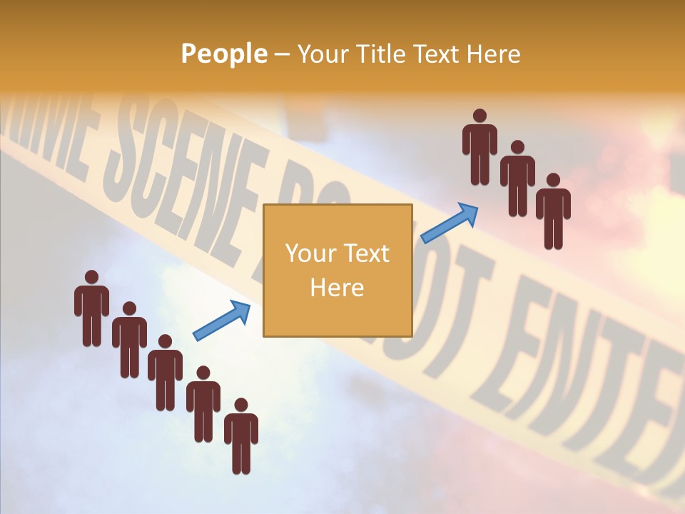 Tape Boundary Patrol Car PowerPoint Template