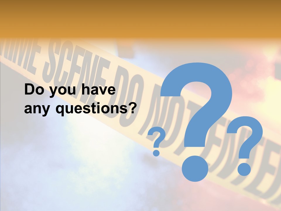 Tape Boundary Patrol Car PowerPoint Template