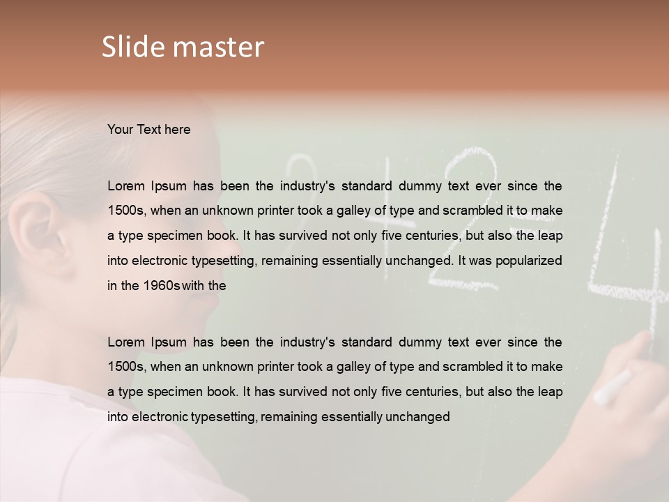 Childhood Happy One Person PowerPoint Template