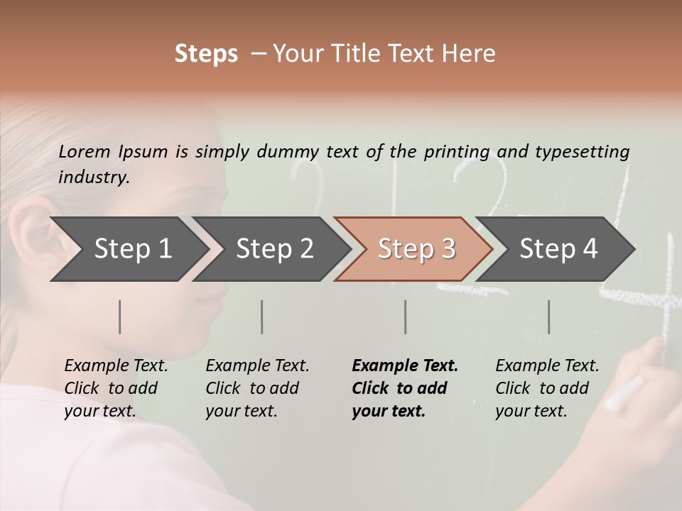 Childhood Happy One Person PowerPoint Template