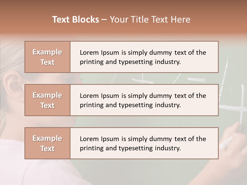 Childhood Happy One Person PowerPoint Template