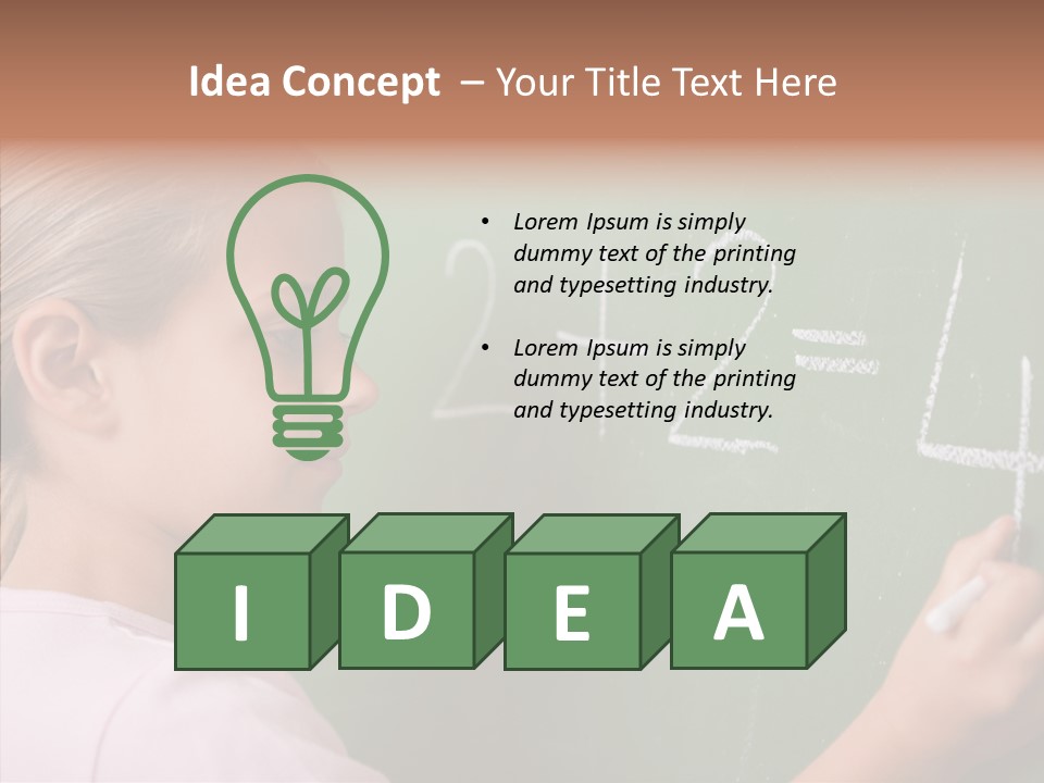 Childhood Happy One Person PowerPoint Template