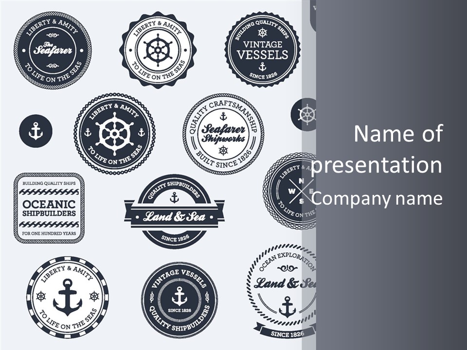 Ocean Quality Symbol PowerPoint Template