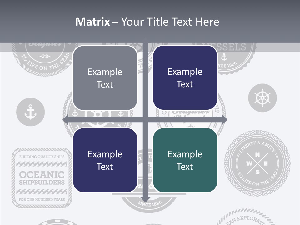 Ocean Quality Symbol PowerPoint Template