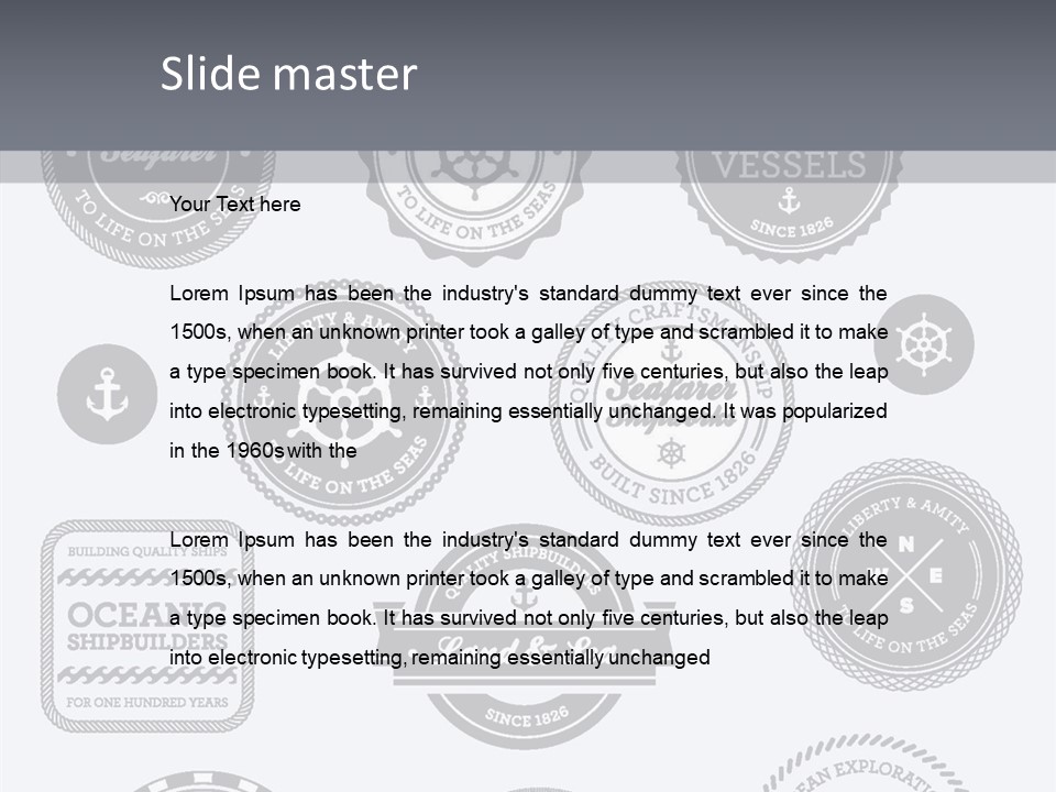 Ocean Quality Symbol PowerPoint Template