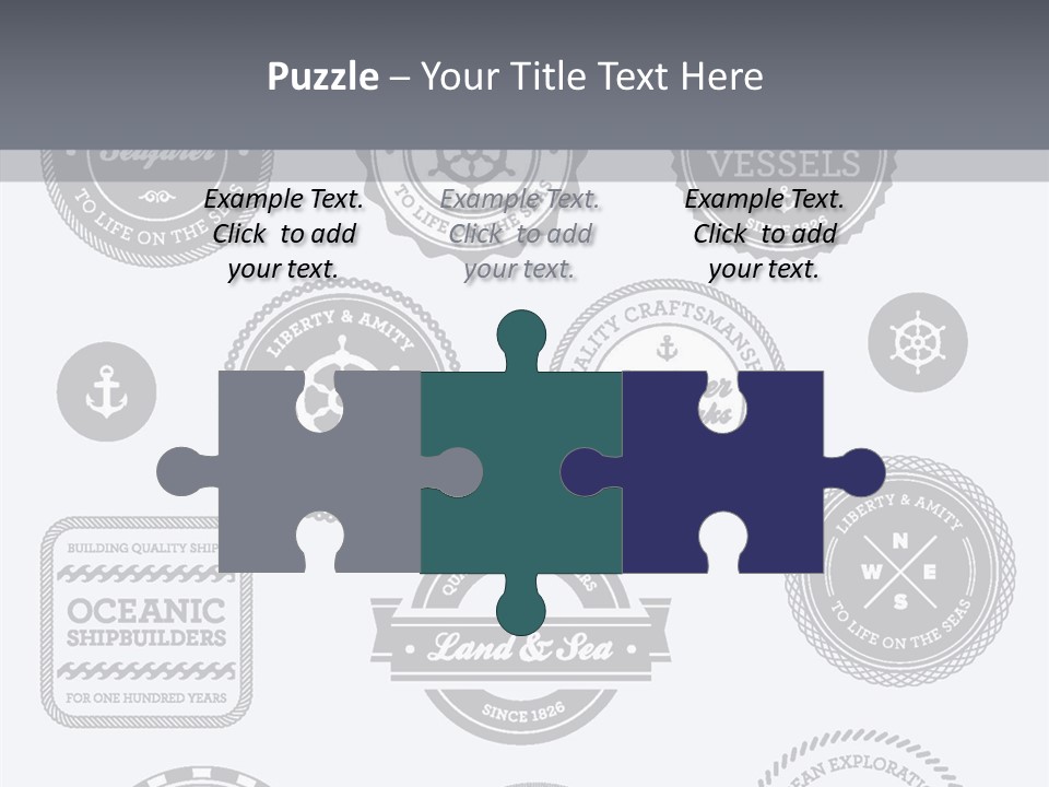 Ocean Quality Symbol PowerPoint Template