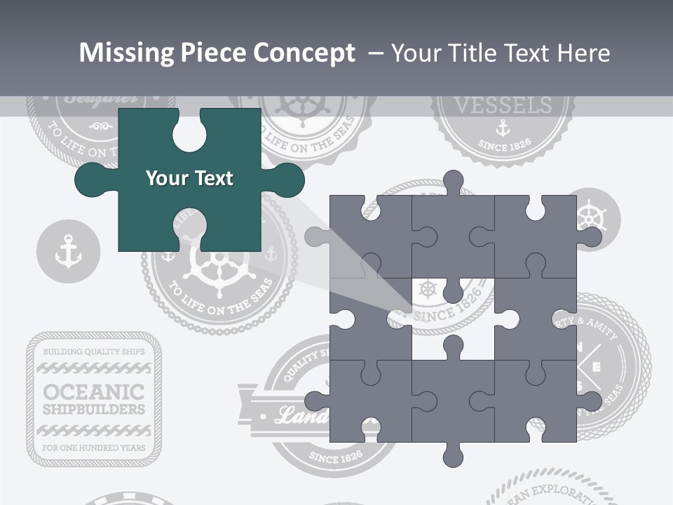 Ocean Quality Symbol PowerPoint Template