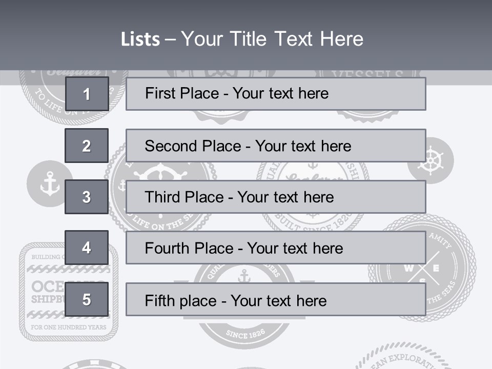 Ocean Quality Symbol PowerPoint Template