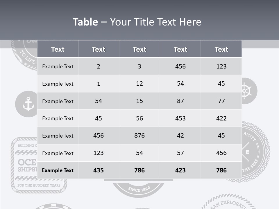 Ocean Quality Symbol PowerPoint Template