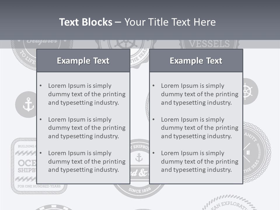Ocean Quality Symbol PowerPoint Template