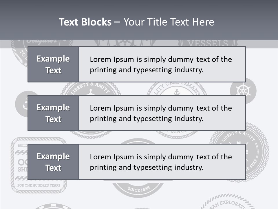 Ocean Quality Symbol PowerPoint Template