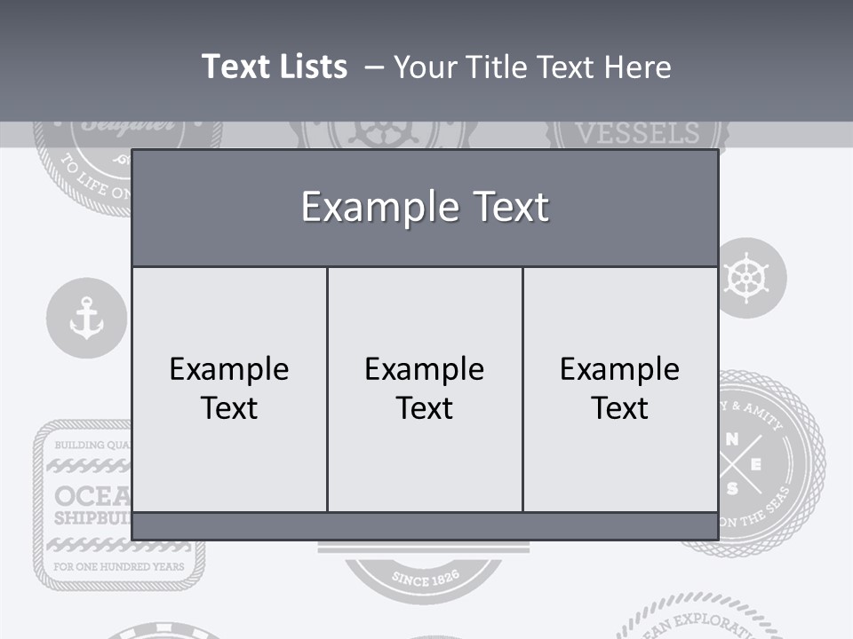 Ocean Quality Symbol PowerPoint Template