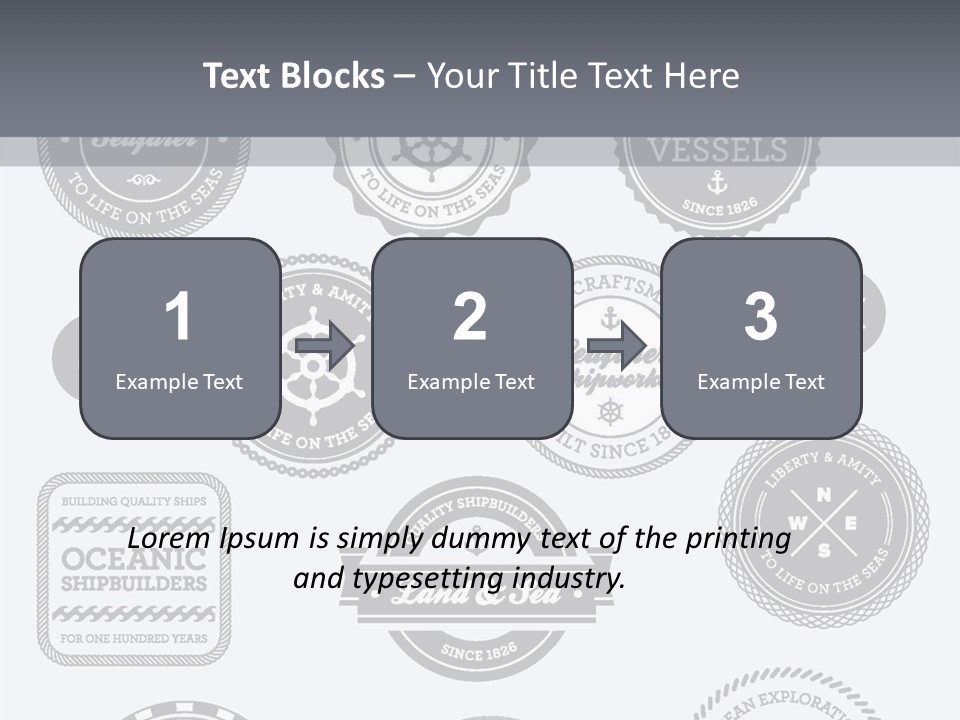 Ocean Quality Symbol PowerPoint Template