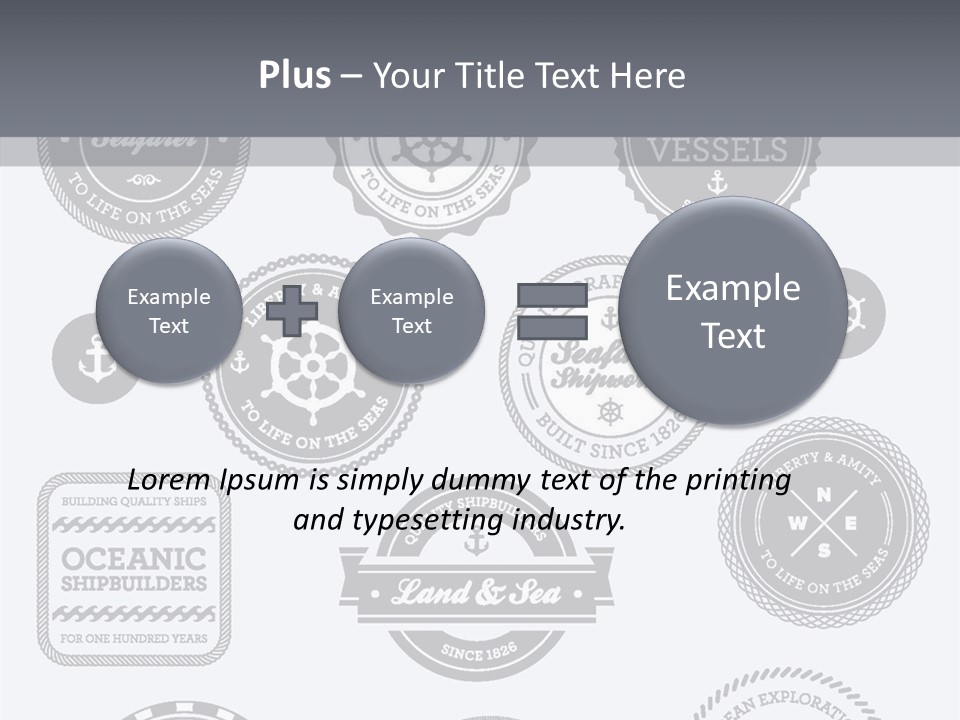 Ocean Quality Symbol PowerPoint Template
