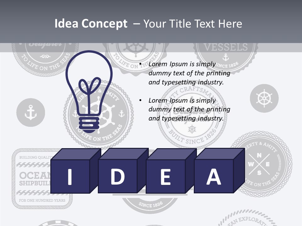 Ocean Quality Symbol PowerPoint Template