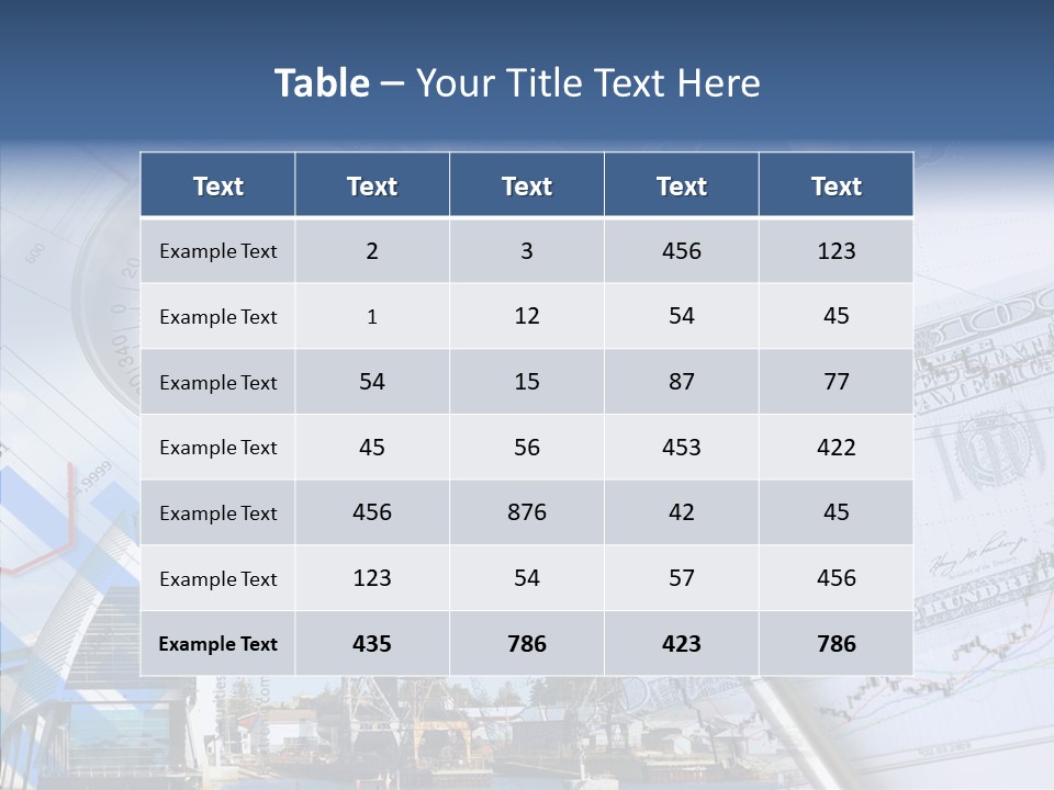 A Compass, Money, And A Pen On Top Of A Map PowerPoint Template