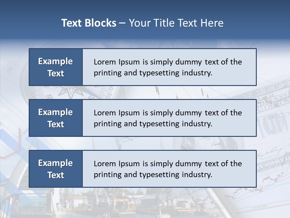A Compass, Money, And A Pen On Top Of A Map PowerPoint Template