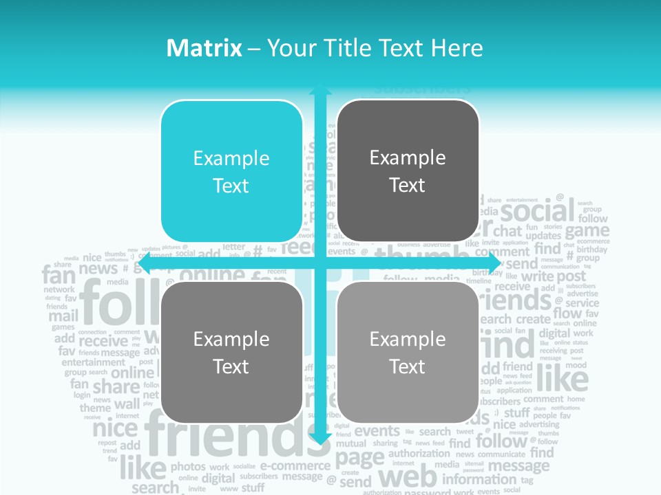 Community Communication Well PowerPoint Template