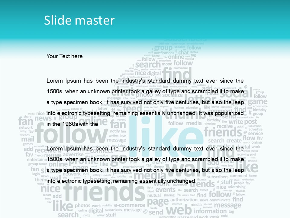 Community Communication Well PowerPoint Template