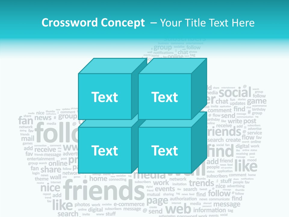 Community Communication Well PowerPoint Template