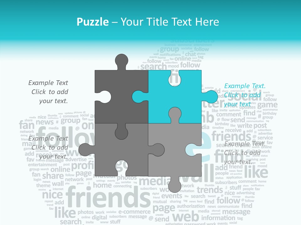 Community Communication Well PowerPoint Template