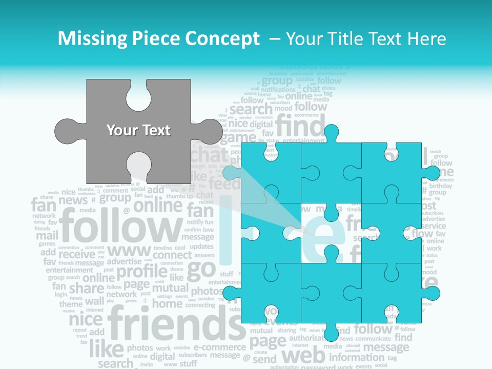 Community Communication Well PowerPoint Template