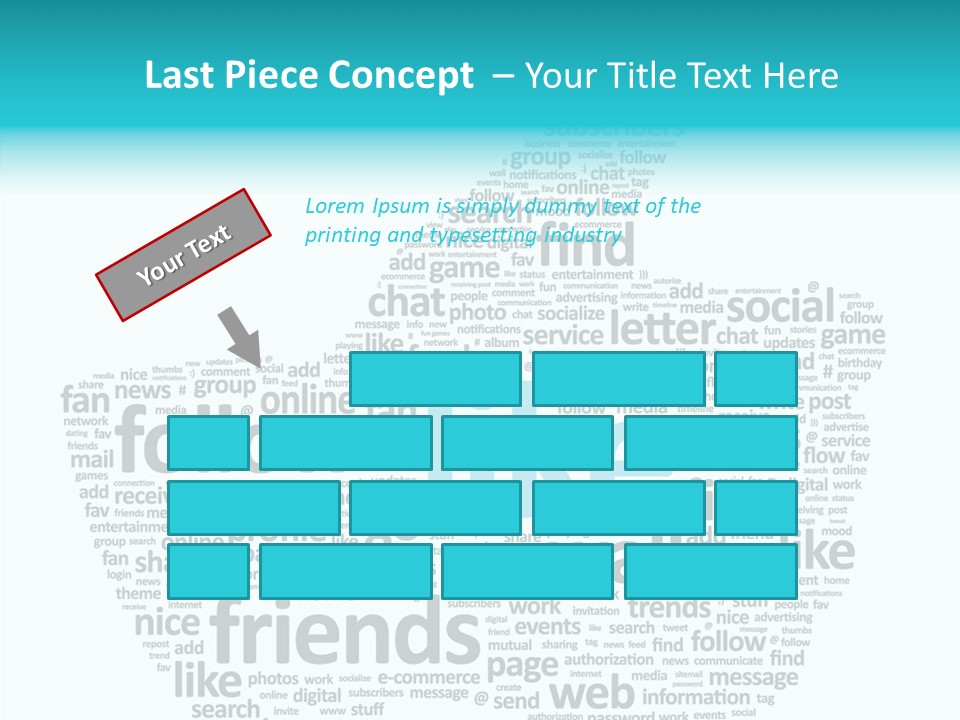 Community Communication Well PowerPoint Template