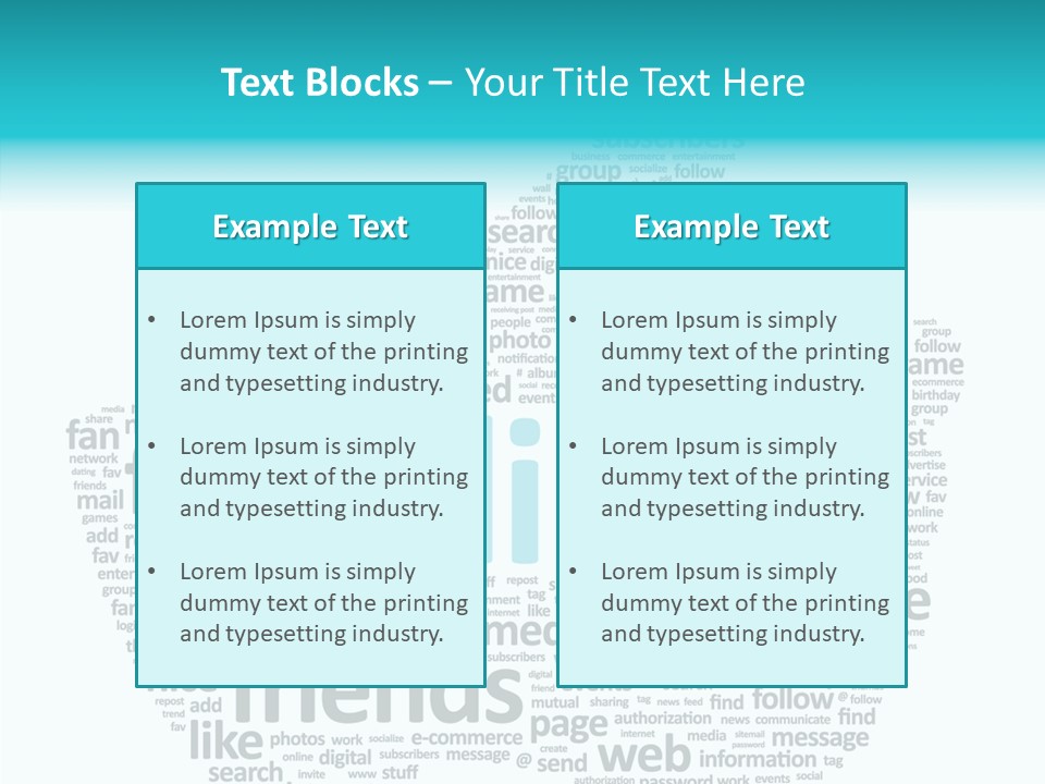 Community Communication Well PowerPoint Template