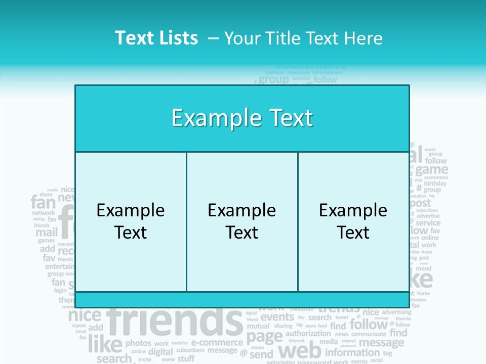 Community Communication Well PowerPoint Template