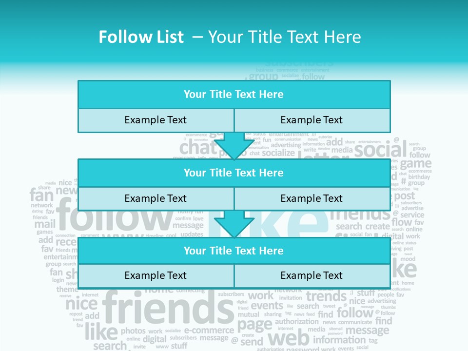 Community Communication Well PowerPoint Template
