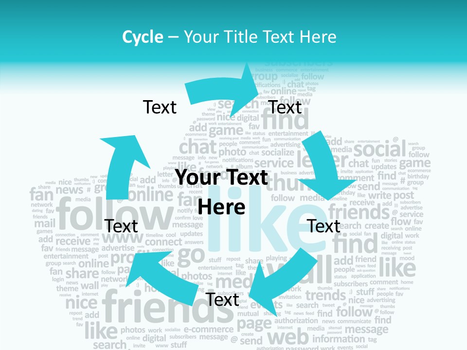 Community Communication Well PowerPoint Template