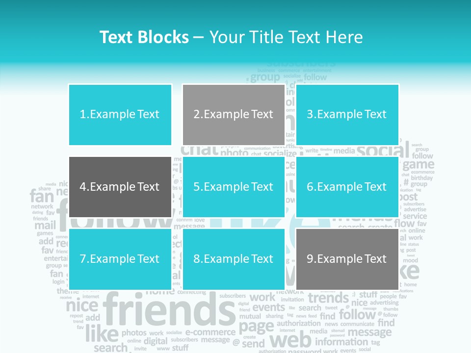Community Communication Well PowerPoint Template