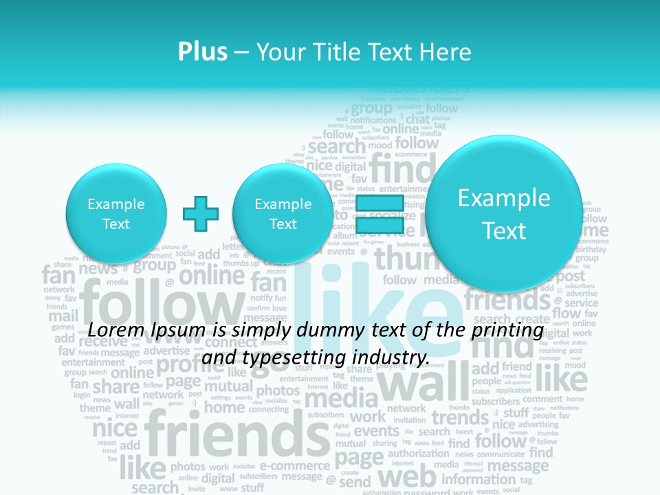 Community Communication Well PowerPoint Template
