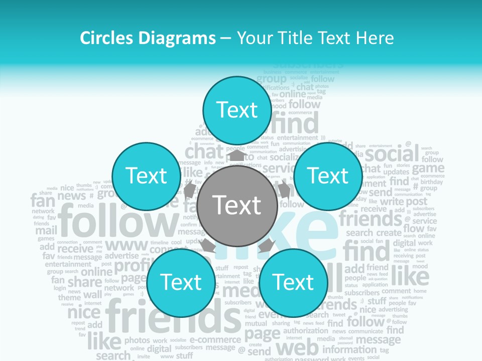 Community Communication Well PowerPoint Template