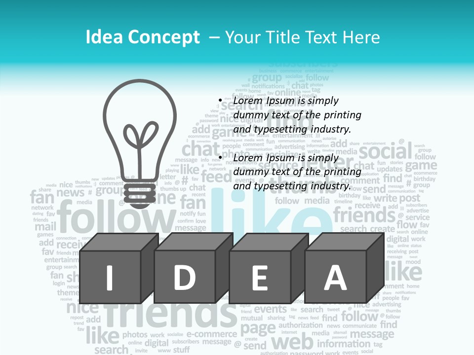Community Communication Well PowerPoint Template