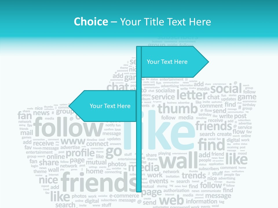 Community Communication Well PowerPoint Template