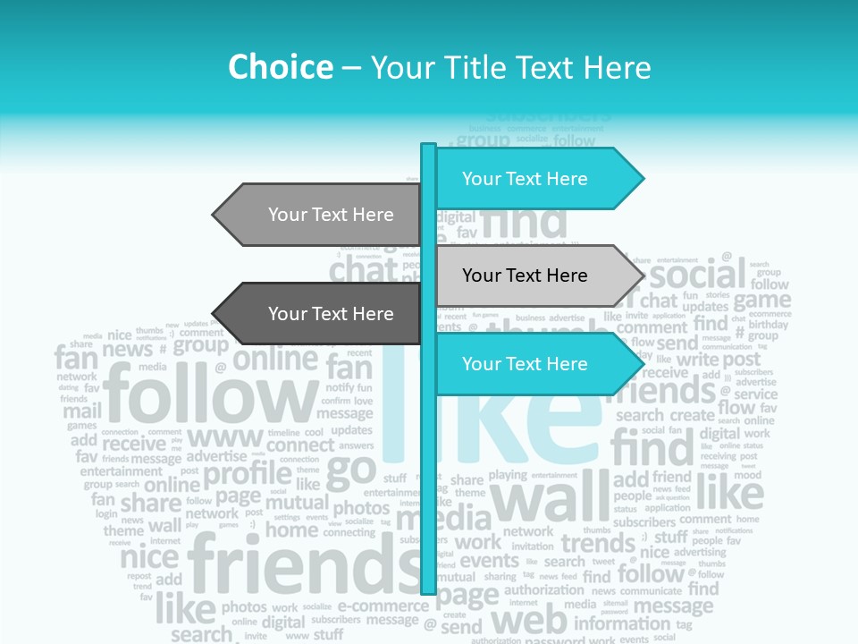 Community Communication Well PowerPoint Template