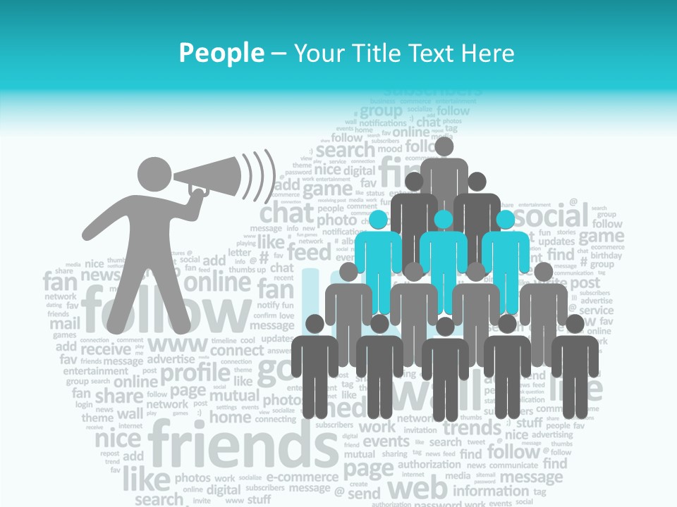 Community Communication Well PowerPoint Template